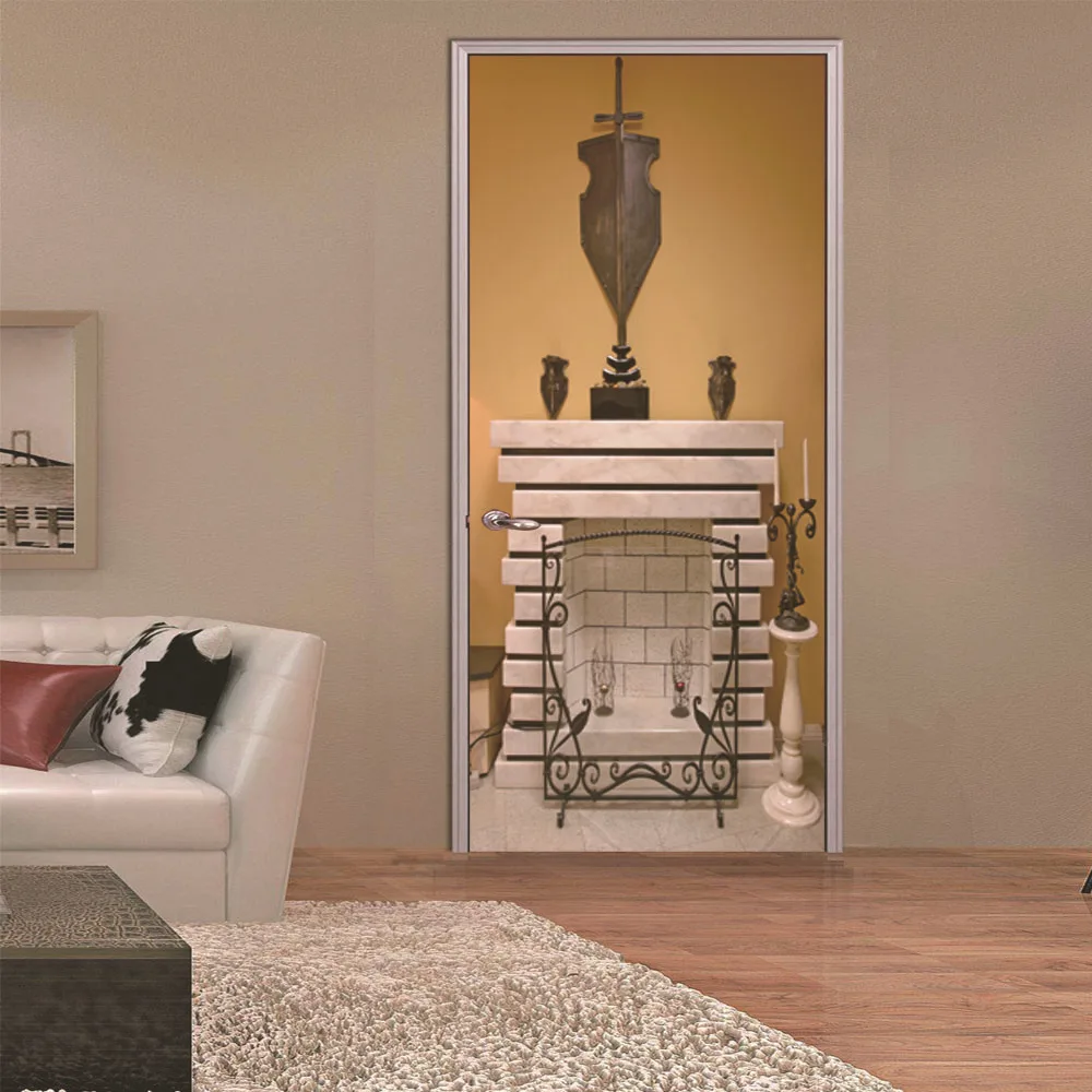 Vintage Russian Fireplace Door Stickers For Livingroom Bedroom Self Adhesive Wallpapers DIY Renovation Door Decal New Door Mural
Vintage Russian Fireplace Door Stickers For Livingroom Bedroom Self Adhesive Wallpapers DIY Renovation Door Decal New Door Mural