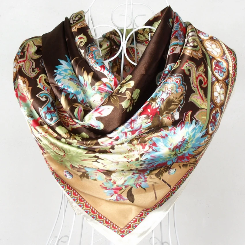 2015 New Style Female Satin Red Big Square Silk Scarf Printed,Hot Sale Women Coffee Silk Scarf Wraps For Summer,Autumn 90*90cm
2015 New Style Female Satin Red Big Square Silk Scarf Printed,Hot Sale Women Coffee Silk Scarf Wraps For Summer,Autumn 90*90cm