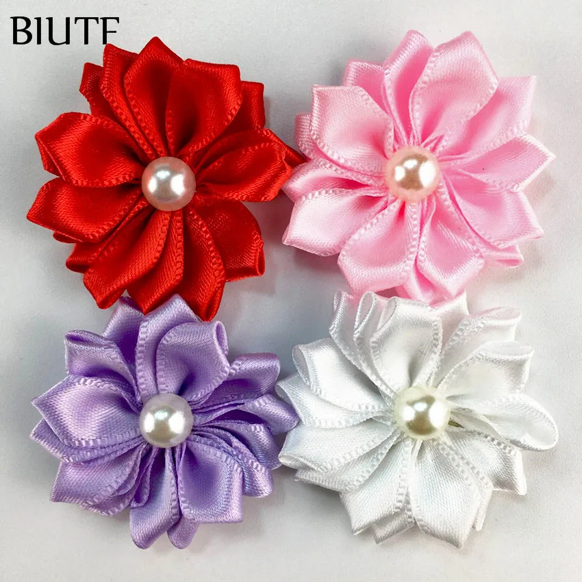 10pcs/lot 4cm Retail 16-Petal Mini Silk Satin Flower with Pearl Headwear Accessories Craft Bows With Appliques Sewing DIY TH281
10pcs/lot 4cm Retail 16-Petal Mini Silk Satin Flower with Pearl Headwear Accessories Craft Bows With Appliques Sewing DIY TH281