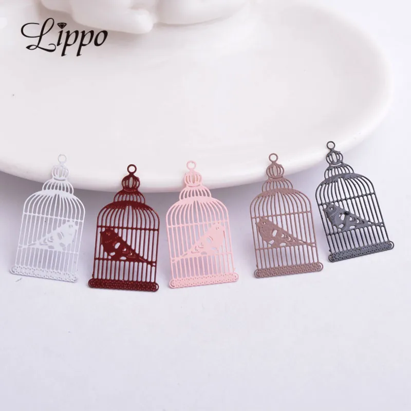 50pcs Filigree birdcage Charms Wine Red Brass Bird Charm Pendants Connectors Ornament bijoux
50pcs Filigree birdcage Charms Wine Red Brass Bird Charm Pendants Connectors Ornament bijoux