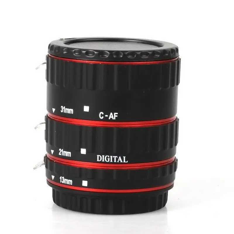 Red Metal Auto Focus AF Macro Extension Tube Ring Lens Adapter for Kenko CANON EOS EF-S Lens DSLR Camera
Red Metal Auto Focus AF Macro Extension Tube Ring Lens Adapter for Kenko CANON EOS EF-S Lens DSLR Camera