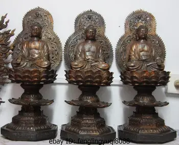 22 China Bronze Copper Buddhism Three Amitabha Sakyamuni Maitreya Buddha Statue Discount 55%
22 China Bronze Copper Buddhism Three Amitabha Sakyamuni Maitreya Buddha Statue Discount 55%