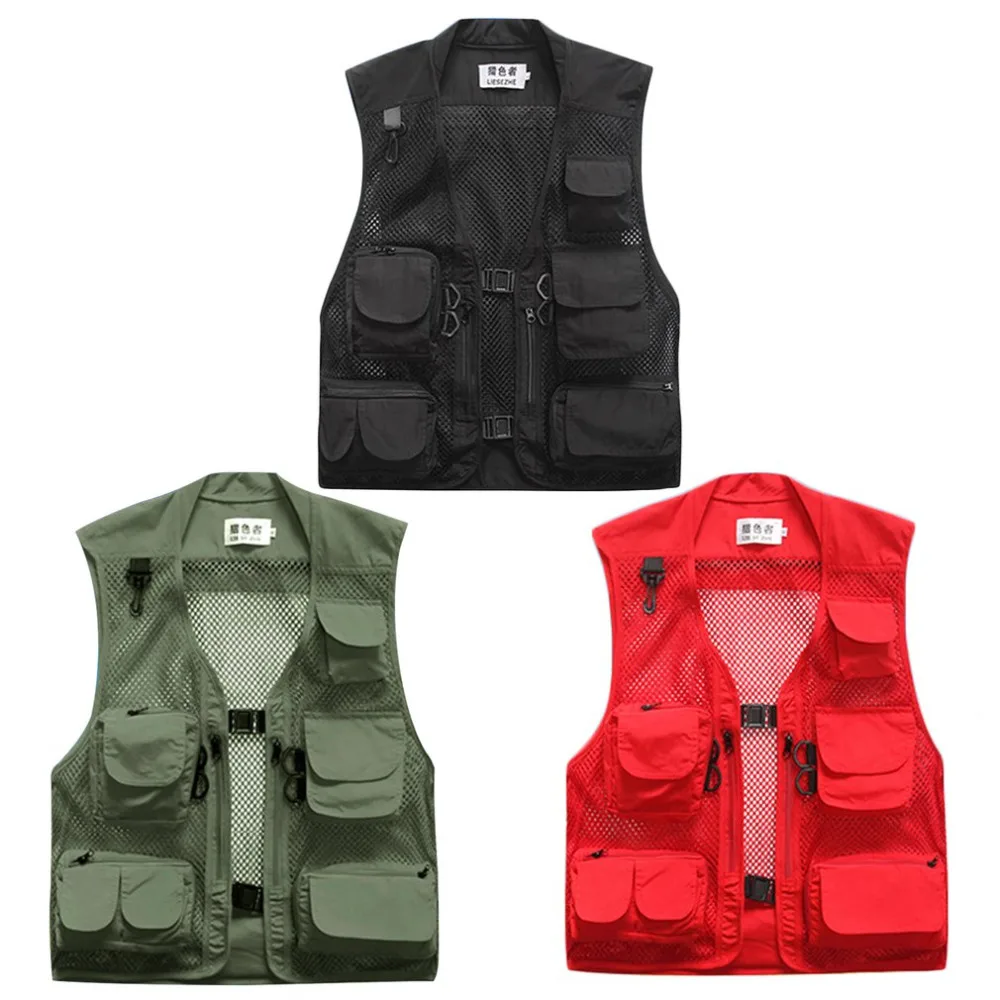 Summer Men Light Weight Outdoor Drying Vest Fishing Climbing Vests Multi Pockets Loose Trend Breathable Clothes Male WHOLESALE
Summer Men Light Weight Outdoor Drying Vest Fishing Climbing Vests Multi Pockets Loose Trend Breathable Clothes Male WHOLESALE