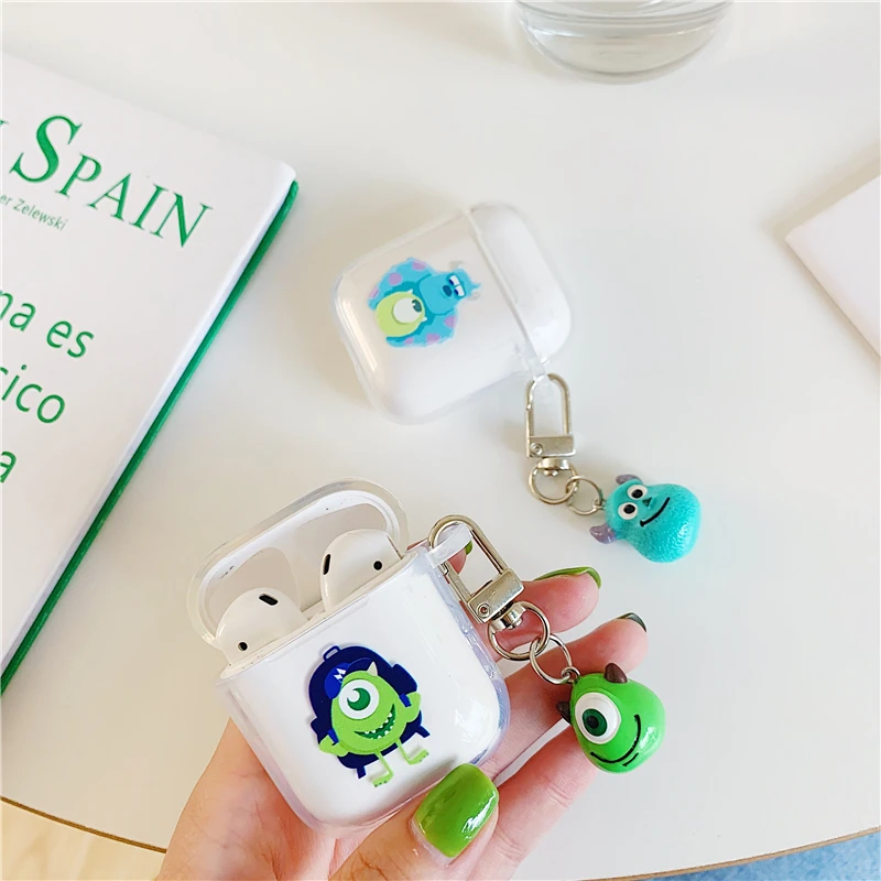 Cartoon Monsters University Bluetooth Earphone case for airpods 2 unique cute sulley Mike soft Silicone tpu Cover Accessories
Cartoon Monsters University Bluetooth Earphone case for airpods 2 unique cute sulley Mike soft Silicone tpu Cover Accessories