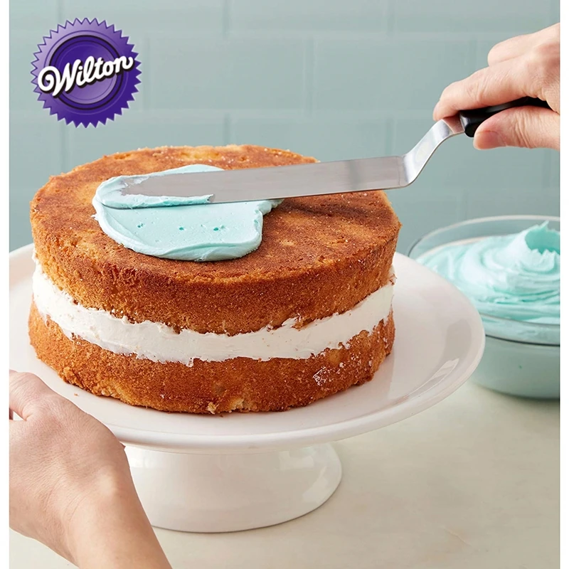 Wilton Angled Cake Spatula, 13-Inch, Icing Spatula Butter Cake Cream Pastry Knife Spatula for Fondant Cake Decorating Tools
Wilton Angled Cake Spatula, 13-Inch, Icing Spatula Butter Cake Cream Pastry Knife Spatula for Fondant Cake Decorating Tools