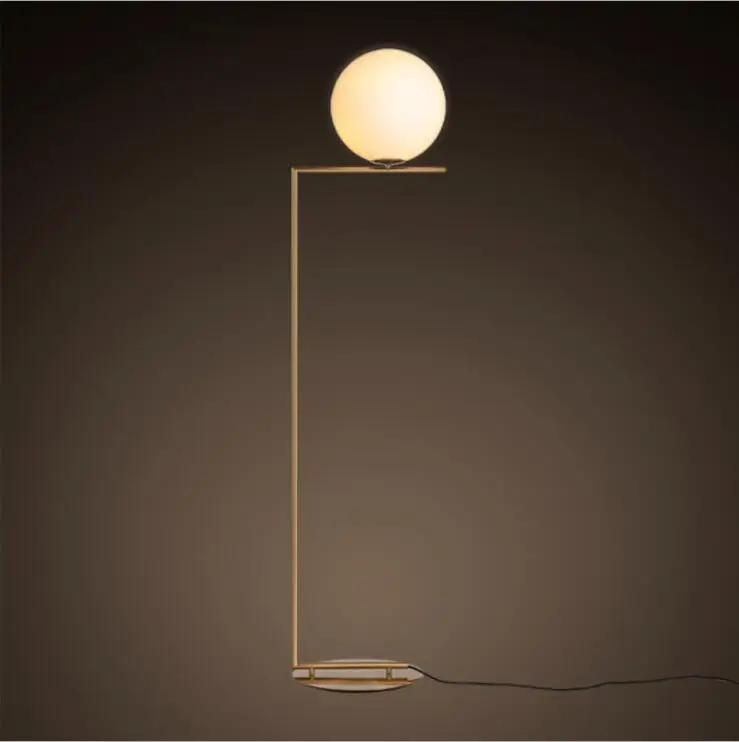 Modern LED Floor Lamp Floor Light Shade Glass Ball Standing Lamp for Bedroom Living Room Gold Designs (9)
