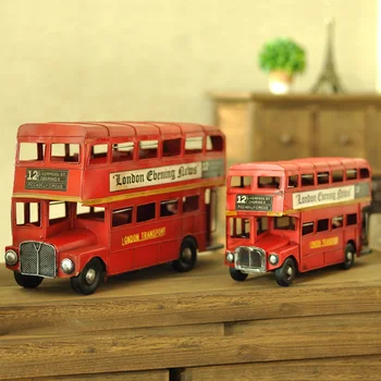 Vintage British time bus model of American children's room decoration Cabinet Bookcase desktop soft decoration
Vintage British time bus model of American children's room decoration Cabinet Bookcase desktop soft decoration