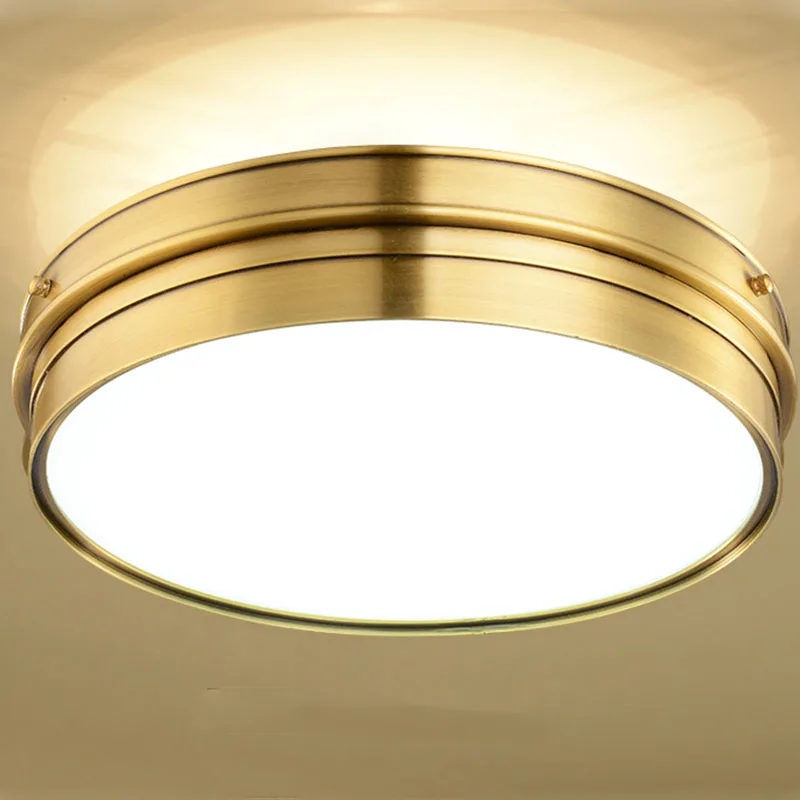 America Round Full Copper Ceiling Lights Gold Luxury Bedroom Dining room Ceiling Lamps LED Ceiling Mounted lamp Dia30cm 40cm 50c
America Round Full Copper Ceiling Lights Gold Luxury Bedroom Dining room Ceiling Lamps LED Ceiling Mounted lamp Dia30cm 40cm 50c