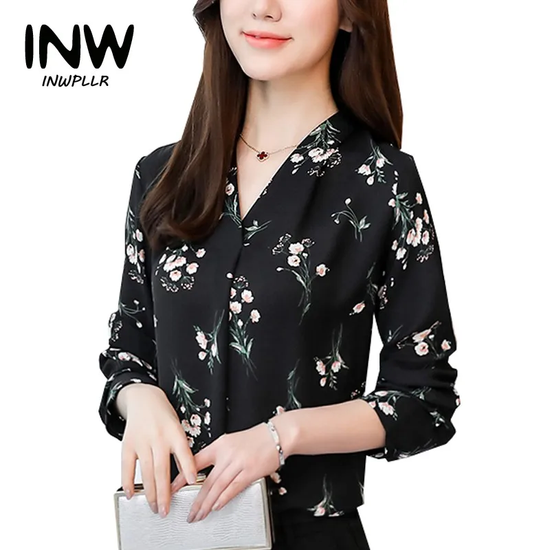 2018 New Chiffon Blouses Women Shirts Floral Print Tops Femme Spring Blouse Casual V-neck Long Sleeve Blusas Femininas
2018 New Chiffon Blouses Women Shirts Floral Print Tops Femme Spring Blouse Casual V-neck Long Sleeve Blusas Femininas