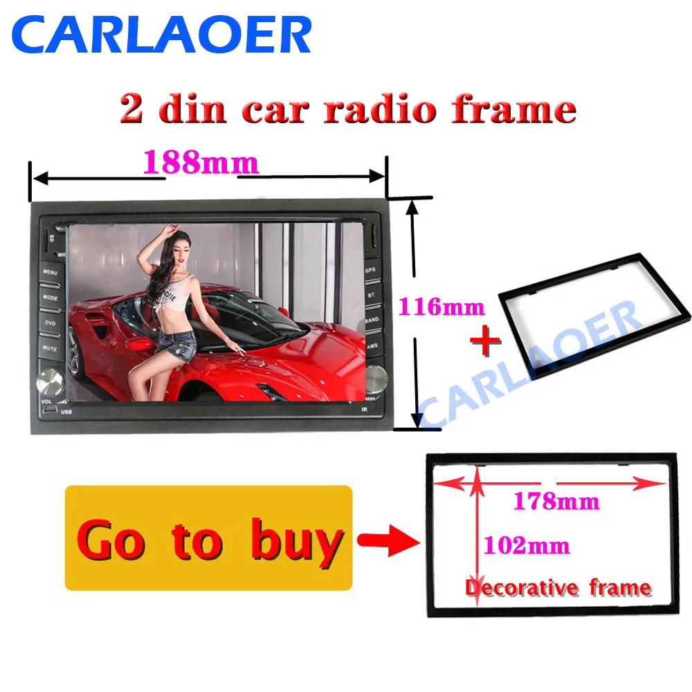 car frame for Universal 2 Din auto radio / android player Frame Retrofitting decorative framework 178 x 102mm panel No gap
car frame for Universal 2 Din auto radio / android player Frame Retrofitting decorative framework 178 x 102mm panel No gap