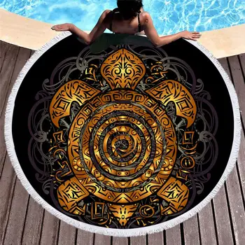 Round Beach Towel with Tassel Island Hawaii tattoo sea turtle Microfiber Towel Travel Picnic Blanket Yoga Mat Tapestry style-5
Round Beach Towel with Tassel Island Hawaii tattoo sea turtle Microfiber Towel Travel Picnic Blanket Yoga Mat Tapestry style-5