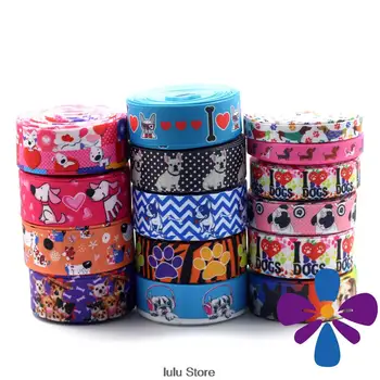 3/8" 5/8" 7/8" 1" 10 Yards/Roll French Bulldog, Labrador Dog Printed Grosgrain Ribbon Cartoon Dog Pets handmade hair bow collar
3/8" 5/8" 7/8" 1" 10 Yards/Roll French Bulldog, Labrador Dog Printed Grosgrain Ribbon Cartoon Dog Pets handmade hair bow collar