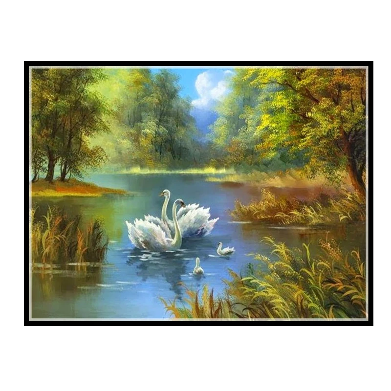 Golden Panno,Needlework,DIY DMC Cross stitch,Sets For Embroidery kit 14ct unprinted cotton thread Swans in river Cross-Stitching
Golden Panno,Needlework,DIY DMC Cross stitch,Sets For Embroidery kit 14ct unprinted cotton thread Swans in river Cross-Stitching