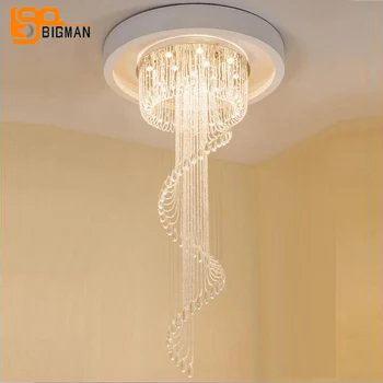 luxury design crystal chandeliers modern led lamp AC110V 220V hanging living room ligths staircase chandelier 
luxury design crystal chandeliers modern led lamp AC110V 220V hanging living room ligths staircase chandelier