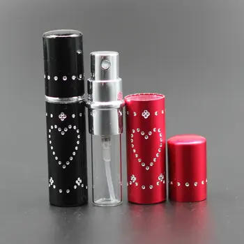 25pcs/Lot Dot and Heart Pattern Empty Perfume Spray Glass Scent Bottle Pump 5ml Mini Travel Anodized Aluminum Perfume Bottle
25pcs/Lot Dot and Heart Pattern Empty Perfume Spray Glass Scent Bottle Pump 5ml Mini Travel Anodized Aluminum Perfume Bottle