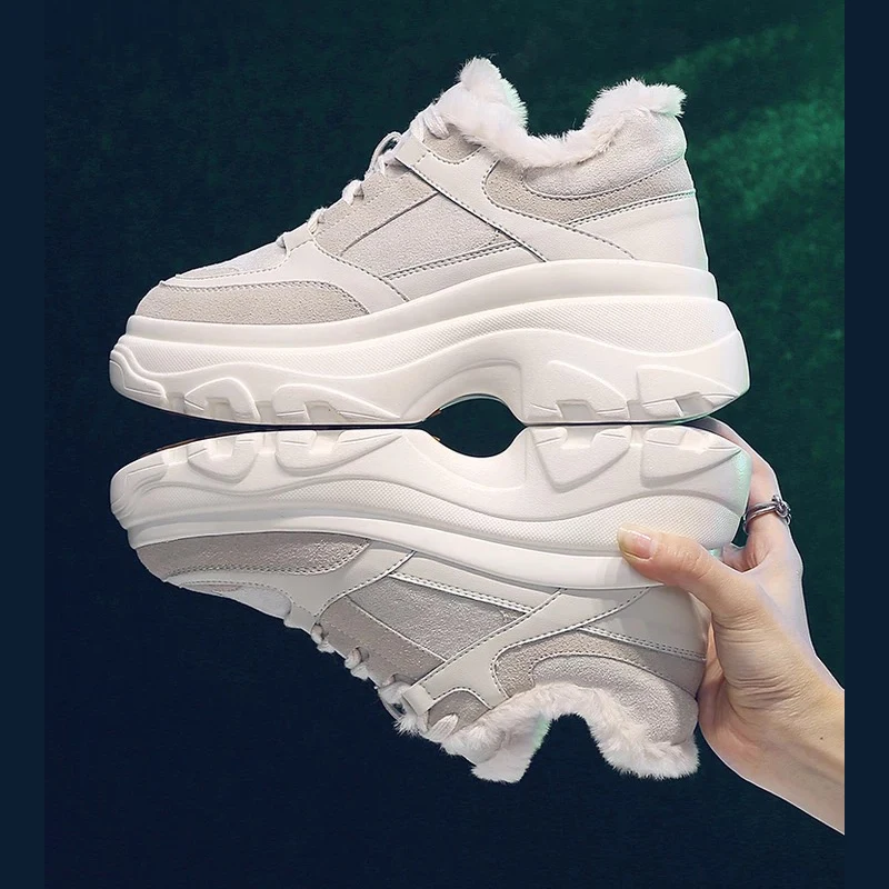 Dumoo Brand Autumn/Winter Sneakers Shoes Women Lady Casual Shoes Warm Plush White/Black Shoes Heel 5cm Zapatillas Mujer Trainers
Dumoo Brand Autumn/Winter Sneakers Shoes Women Lady Casual Shoes Warm Plush White/Black Shoes Heel 5cm Zapatillas Mujer Trainers