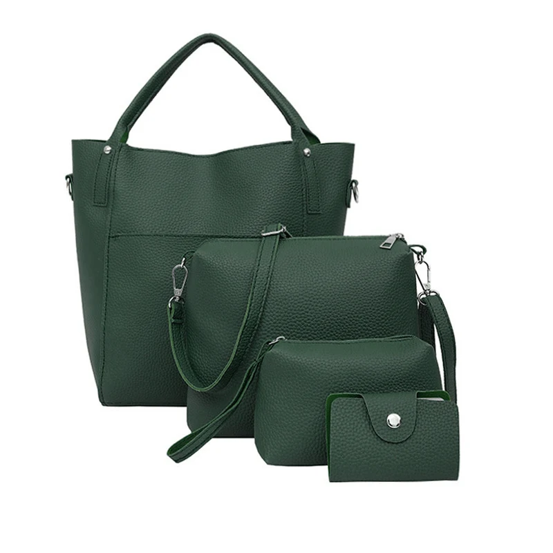 4 Pcs Set Women Shoulder Crossbody Bag Handbag Wallet PU Leather Fashion for Travel Money BS88
4 Pcs Set Women Shoulder Crossbody Bag Handbag Wallet PU Leather Fashion for Travel Money BS88