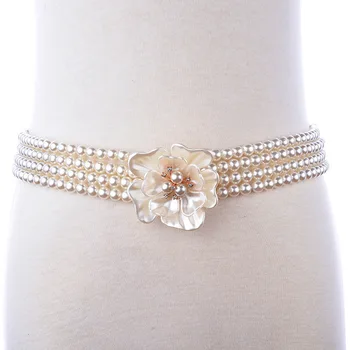 Female Strap New Fashion Small Gold Buckle Inlaying Rhinestone Pearl Elastic Belts For Women Hot Selling Free shipping
Female Strap New Fashion Small Gold Buckle Inlaying Rhinestone Pearl Elastic Belts For Women Hot Selling Free shipping