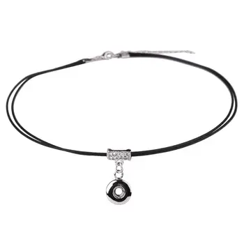 Black Choker Cord PU Leather Necklaces Snap Button Neck Pendant Women Girl Fit DIY Interchangeable Small 12mm Buttons Jewelry
Black Choker Cord PU Leather Necklaces Snap Button Neck Pendant Women Girl Fit DIY Interchangeable Small 12mm Buttons Jewelry