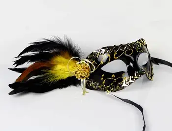 Masquerade Hallowmas Venetian masks sexy women flower feather Imitation steel edge half face masks eyemask Christmas events prop
Masquerade Hallowmas Venetian masks sexy women flower feather Imitation steel edge half face masks eyemask Christmas events prop