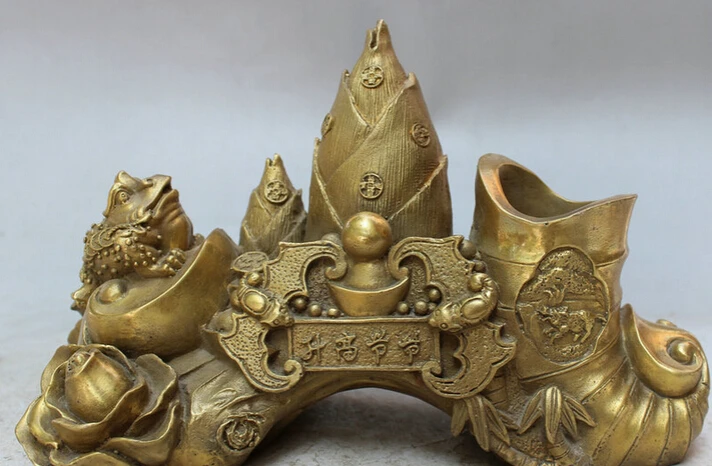 song voge gem S4710 10" Chinese Brass Decoration Wealth Hoptoad Toad Flower BAT Bamboo Shoots Statue
song voge gem S4710 10" Chinese Brass Decoration Wealth Hoptoad Toad Flower BAT Bamboo Shoots Statue