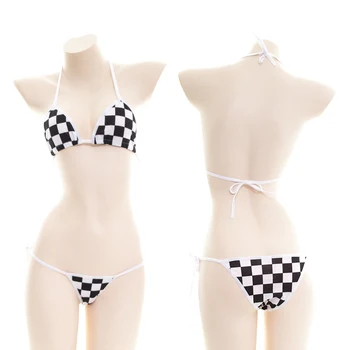 Sexy Japanese Anime Mosaic Plaid Bikini Set Bandage Underwear Set Women's Lingerie Lolita Cosplay Bra & Panties Sets Pajama Set
Sexy Japanese Anime Mosaic Plaid Bikini Set Bandage Underwear Set Women's Lingerie Lolita Cosplay Bra & Panties Sets Pajama Set