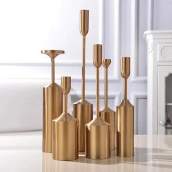 Nordic style decorations metal candlestick modern minimalist luxury home dining table European candlestick candle ornaments
Nordic style decorations metal candlestick modern minimalist luxury home dining table European candlestick candle ornaments