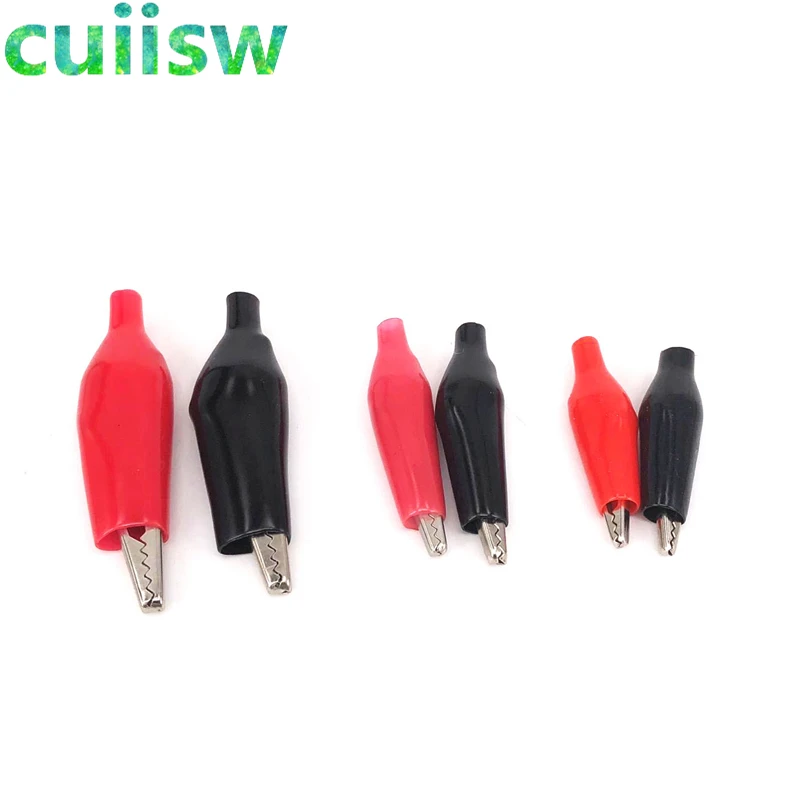 20pcs 28MM 35mm 45mm Metal Alligator Clip G98 Crocodile Electrical Clamp Testing Probe Meter Black Red with Plastic Boot Car
20pcs 28MM 35mm 45mm Metal Alligator Clip G98 Crocodile Electrical Clamp Testing Probe Meter Black Red with Plastic Boot Car