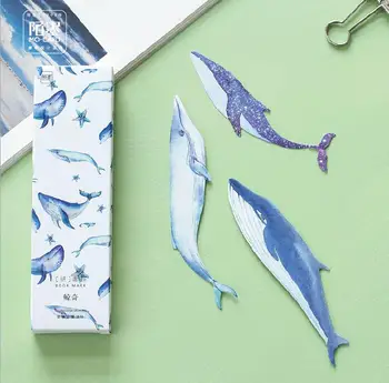 30 pcs/pack Vivid Giant Whale Bookmark Paper Cartoon Animals Bookmark Promotional Gift Stationery Film Bookmark
30 pcs/pack Vivid Giant Whale Bookmark Paper Cartoon Animals Bookmark Promotional Gift Stationery Film Bookmark