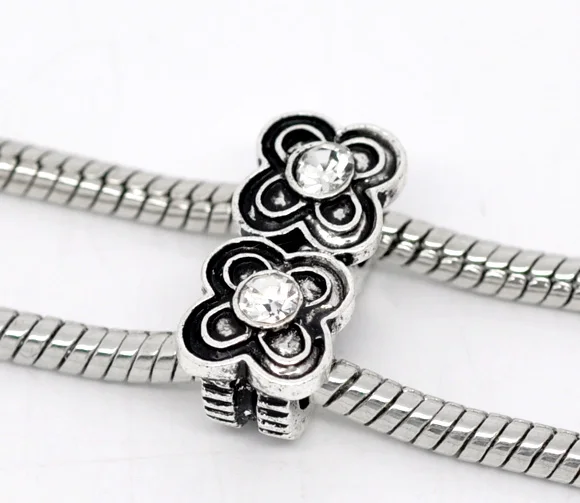 Zinc Metal Alloy European Style Charm Beads Flower Antique Silver Drilled About 19mmx10mm,Hole: Approx 4.9mm,1 Pc
Zinc Metal Alloy European Style Charm Beads Flower Antique Silver Drilled About 19mmx10mm,Hole: Approx 4.9mm,1 Pc