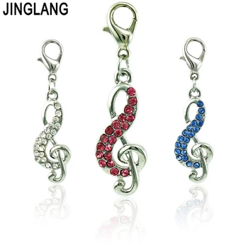 JINGLANG Fashion Charms 3 Color Rhinestone Lobster Clasp Music Note Charms DIY Pendants Jewelry Accessories Wholesale
JINGLANG Fashion Charms 3 Color Rhinestone Lobster Clasp Music Note Charms DIY Pendants Jewelry Accessories Wholesale