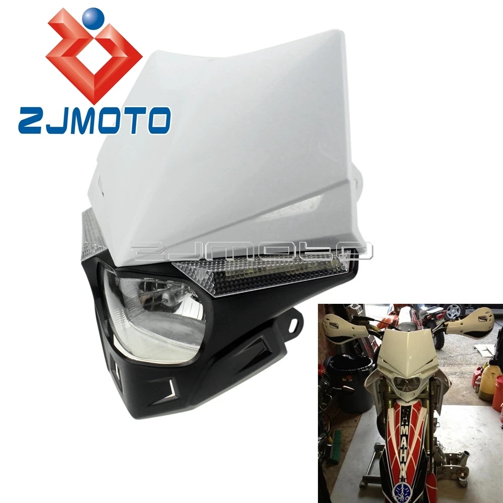 White Motocross Off Road Universal Motorcycle Headlight Fairing For KTM CRF XR WRF YZF DRZ KX KLX Dirt Bike Headlight
White Motocross Off Road Universal Motorcycle Headlight Fairing For KTM CRF XR WRF YZF DRZ KX KLX Dirt Bike Headlight