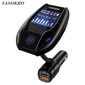 YASOKRO Wireless A2DP Bluetooth Handsfree Car Kit Dual USB Charger AUX Audio MP3 Player FM Transmitter for Phone IPad MP3
YASOKRO Wireless A2DP Bluetooth Handsfree Car Kit Dual USB Charger AUX Audio MP3 Player FM Transmitter for Phone IPad MP3