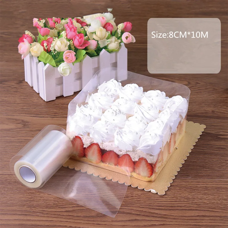 10m Transparent Clear Mousse Surrounding Edge Wrapping Tape For Baking Cake Collar Roll Packaging DIY Cake Decorating Tools
10m Transparent Clear Mousse Surrounding Edge Wrapping Tape For Baking Cake Collar Roll Packaging DIY Cake Decorating Tools