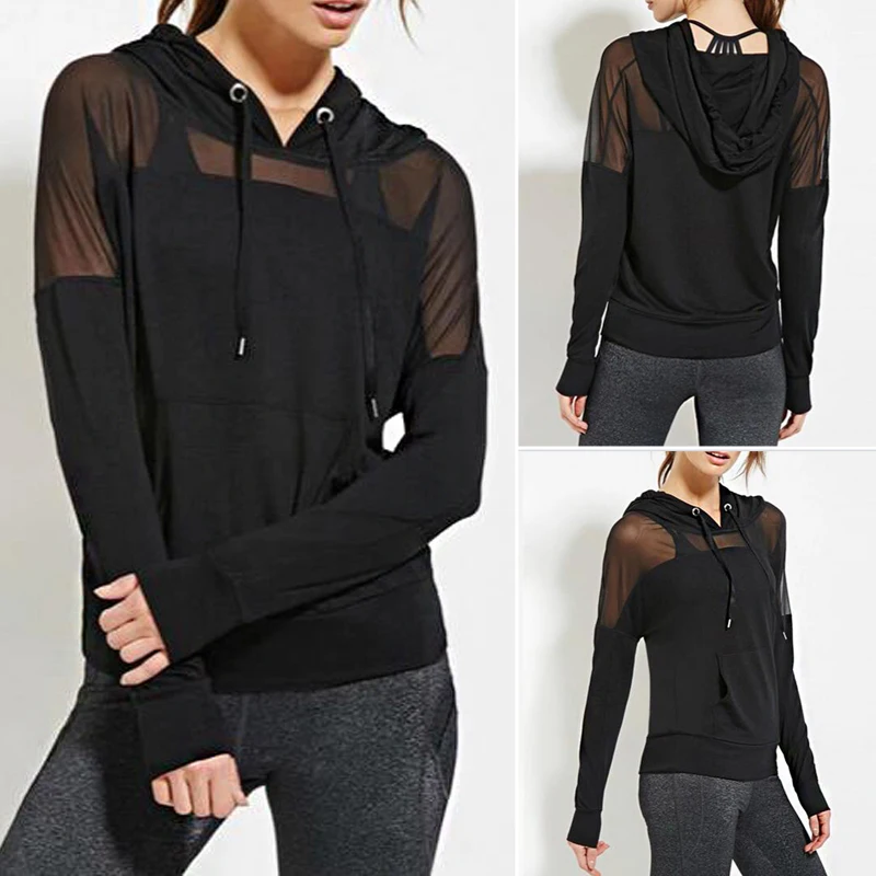 Autumn ZANZEA 2019 Women Sweatshirt Hoodies Sexy Mesh See Through Hooded Blusas Tops Long Sleeve Patchwork Casual Pullover
Autumn ZANZEA 2019 Women Sweatshirt Hoodies Sexy Mesh See Through Hooded Blusas Tops Long Sleeve Patchwork Casual Pullover