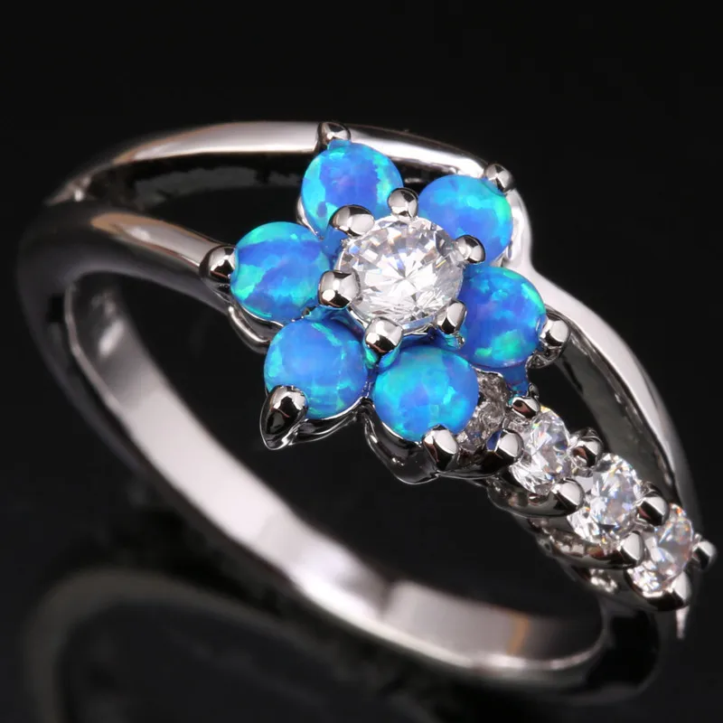 New Arrival Shape Blue Fire Opal & White 925 Sterling Silver Woman's Gems Jewelry Us# Size 6 7 8 9 SF1148
New Arrival Shape Blue Fire Opal & White 925 Sterling Silver Woman's Gems Jewelry Us# Size 6 7 8 9 SF1148