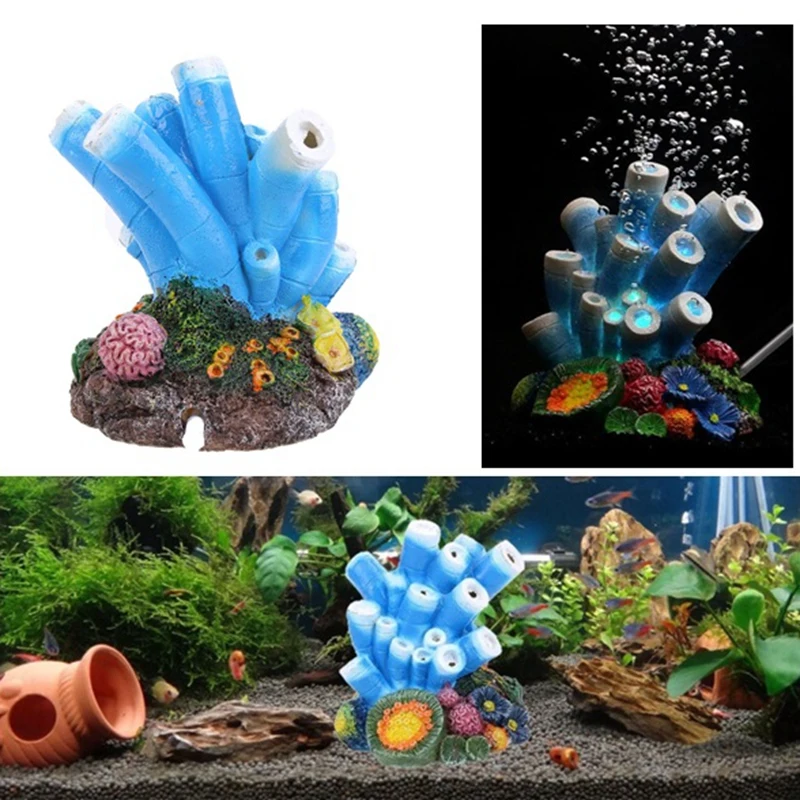 1pcs Bubble Stone Aerator Tube Air Pump Hydroponics Oxygen Aquarium Fish Tank Ornament Landscape Resin Artificial Conch Decorate | Дом и сад