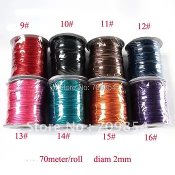 free shipping!!! 70meter/roll 8 color wax string beading cord jewelry cord 2.0mm diam (you can choose color)
free shipping!!! 70meter/roll 8 color wax string beading cord jewelry cord 2.0mm diam (you can choose color)