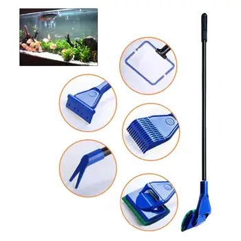 5 in 1 Complete Aquarium Fish Tank Clean Set Fish Net+ Rake+ Scraper+ Fork+ Sponge
5 in 1 Complete Aquarium Fish Tank Clean Set Fish Net+ Rake+ Scraper+ Fork+ Sponge