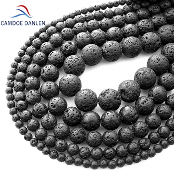 Natural Stone Black Lava Volcanic Stone Loose Beads 4 6 8 10 12 14 16 18MM Fit Diy Charm Beads For Jewelry Making Accessories
Natural Stone Black Lava Volcanic Stone Loose Beads 4 6 8 10 12 14 16 18MM Fit Diy Charm Beads For Jewelry Making Accessories