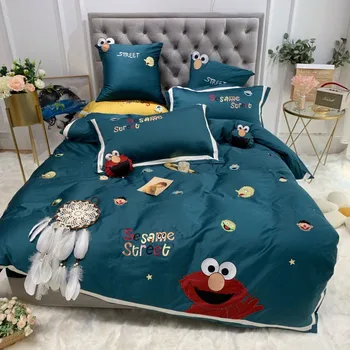 Cartoon embroidery bed linen sheets Egyptian cotton bedding sets duvet cover cushion cover Cartoon newest queen king bedspreads
Cartoon embroidery bed linen sheets Egyptian cotton bedding sets duvet cover cushion cover Cartoon newest queen king bedspreads