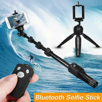 Selfie Sticks Tripod Holder Stand Extendable Monopod bluetooth Remote Phone Mount for iPhone X 8 for Android for Gopro Camera
Selfie Sticks Tripod Holder Stand Extendable Monopod bluetooth Remote Phone Mount for iPhone X 8 for Android for Gopro Camera