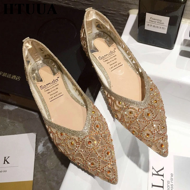 HTUUA Wedding Women Shoes Sexy Pointed Toe Flat Shoes Woman Glitter Ballerinas Foldable Female Summer Flats Crystal Shoes SX2748
HTUUA Wedding Women Shoes Sexy Pointed Toe Flat Shoes Woman Glitter Ballerinas Foldable Female Summer Flats Crystal Shoes SX2748