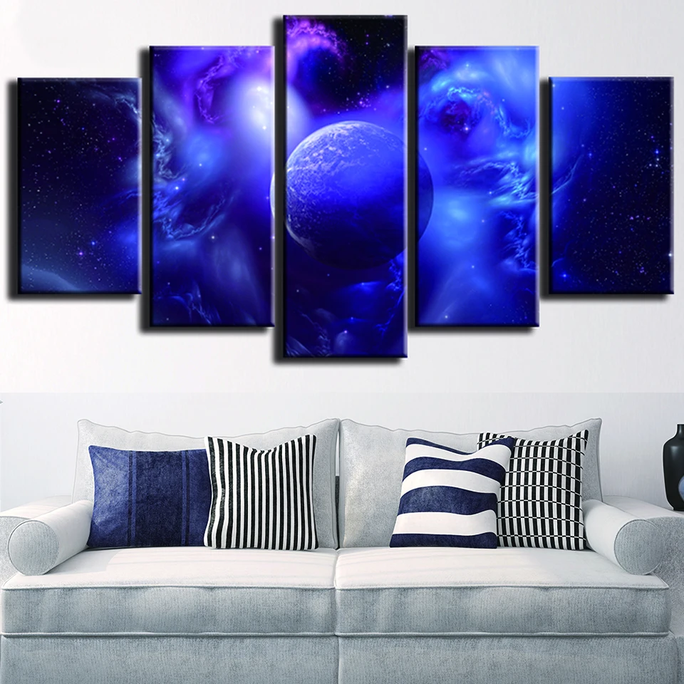 Posters Wall Art Living Room Printed Pictures 5 Panel Space Fantasy Nebula Planet Modern HD Frame Home Decor Canvas Painting 
Posters Wall Art Living Room Printed Pictures 5 Panel Space Fantasy Nebula Planet Modern HD Frame Home Decor Canvas Painting