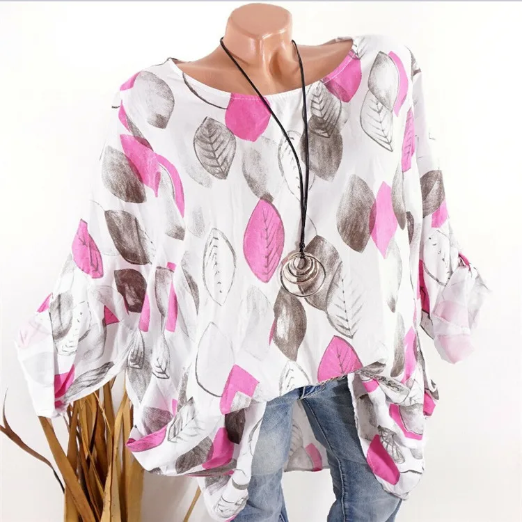 Large size Women's Blouse 2019 autumn new shirt round neck loose long-sleeved printed women's shirt 5xl
Large size Women's Blouse 2019 autumn new shirt round neck loose long-sleeved printed women's shirt 5xl