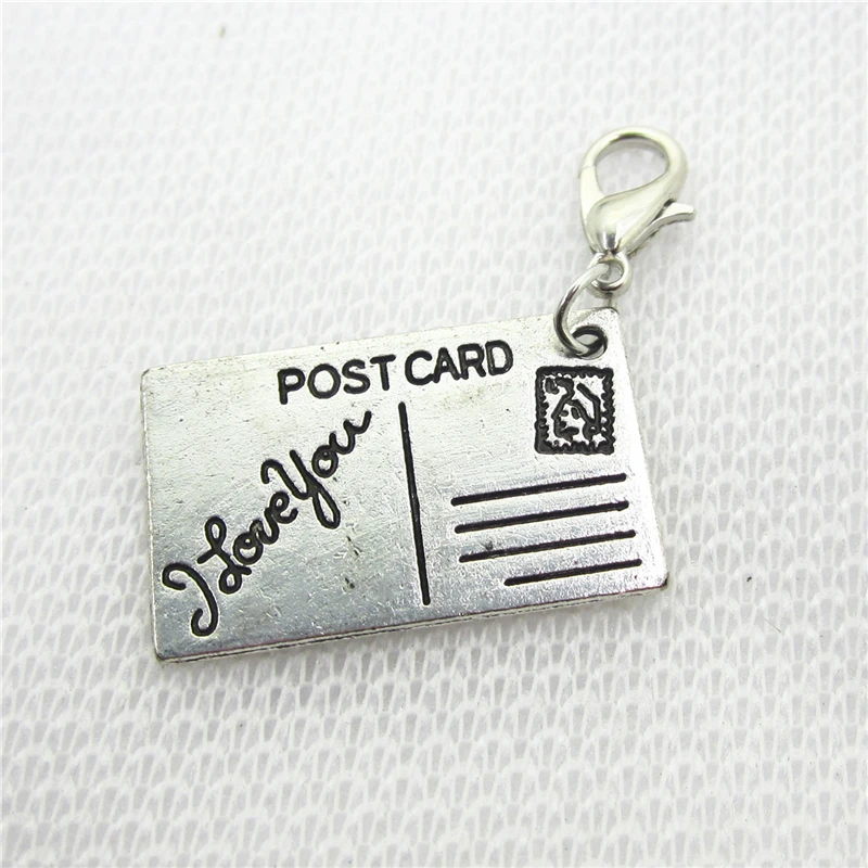 20pcs I love you post card Dangle Charms DIY Jewelry Bracelets Necklace Pendants lobster clasp Hanging Charms
20pcs I love you post card Dangle Charms DIY Jewelry Bracelets Necklace Pendants lobster clasp Hanging Charms