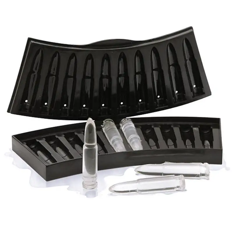 10 Grids Silicone Ice Cube Mold Bullet Ice Cube Tray DIY Ice Cream Maker Drinking Bar Tool Kitchen Accessories Black
10 Grids Silicone Ice Cube Mold Bullet Ice Cube Tray DIY Ice Cream Maker Drinking Bar Tool Kitchen Accessories Black