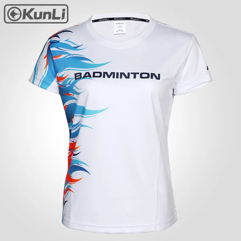 Kunli short sleeved tennis shirt women outdoor sports badminton clothing running clothing T-shirt basketball Volleyball shirt
Kunli short sleeved tennis shirt women outdoor sports badminton clothing running clothing T-shirt basketball Volleyball shirt