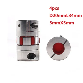 4pcs 5x5 mm D20L34 Aluminium Shaft Plum Coupling Motor Connector Flexible shaft CNC Parts
4pcs 5x5 mm D20L34 Aluminium Shaft Plum Coupling Motor Connector Flexible shaft CNC Parts