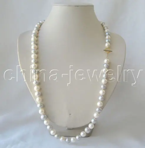 Fast SHIPPING hot sell Beautiful AAA 30" 11mm natural white and gray round freshwater pearl necklace (A0329)
Fast SHIPPING hot sell Beautiful AAA 30" 11mm natural white and gray round freshwater pearl necklace (A0329)